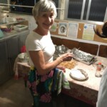 Silvia coordena o lanche.