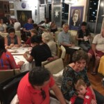 A hora do bingo fraterno.